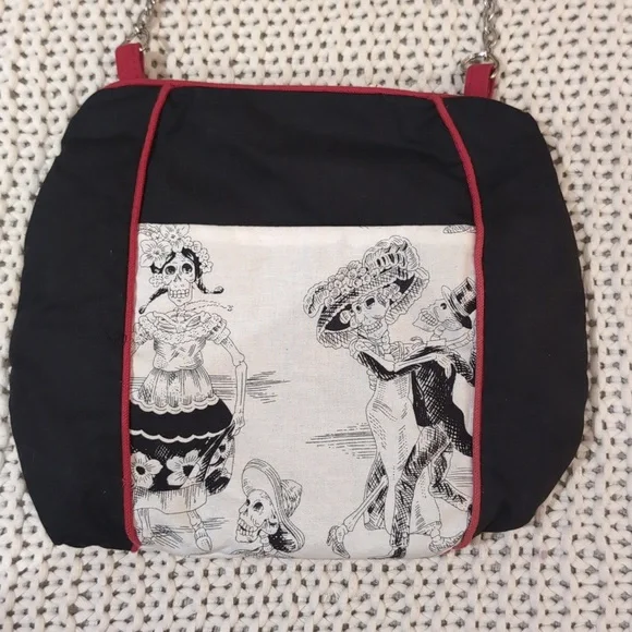 Handmade Día de los muertos purse - Picture 6 of 7